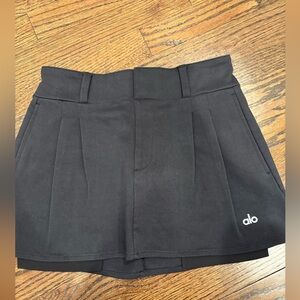 ALO Yoga Black Athletic Skort with Built-In Shorts